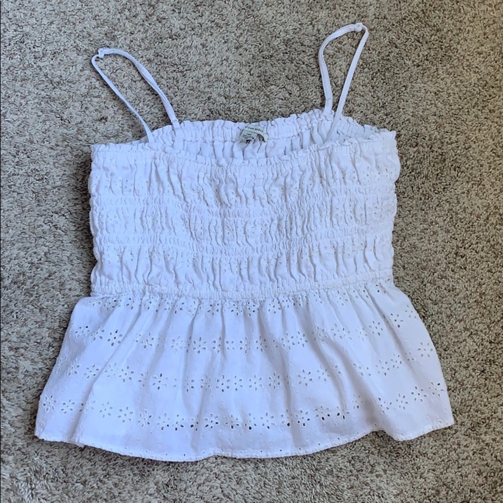 American Eagle Eyelet Babydoll Cami
